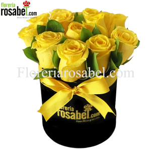 Box de Rosas Amarillas, Caja con Rosas Amarillas