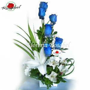 Blue roses floral arrangements, delivery to lima peru, delivery blue roses to lima peru