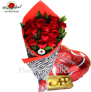 Sending bouquets of red roses to lima Peru
