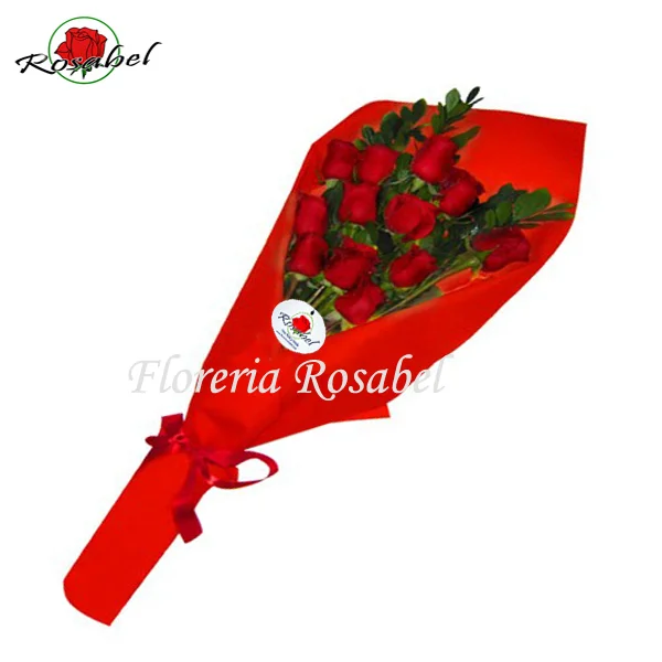 Ramo de 12 Rosas Rojas para regalar lima peru