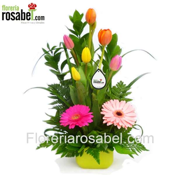 Arreglos Con Tulipanes surtidos delivery en lima peru