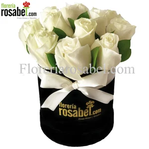 Box de Rosas Blancas, Caja con Rosas Blancas