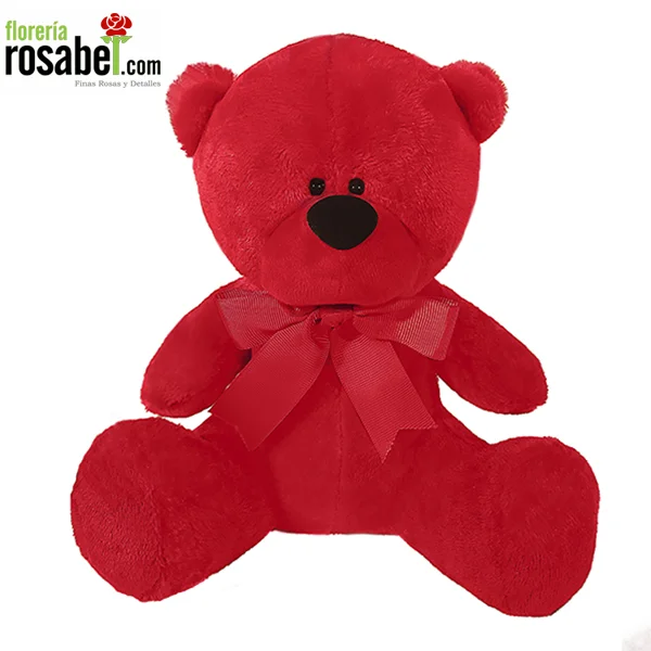 Precioso Oso de Peluche Rojo antialergico
