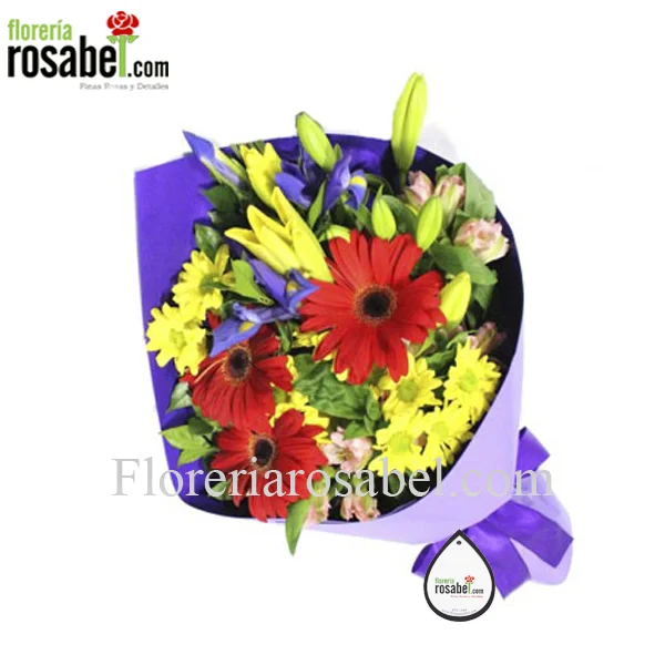 Ramo de flores para cumpleaños Mujer.